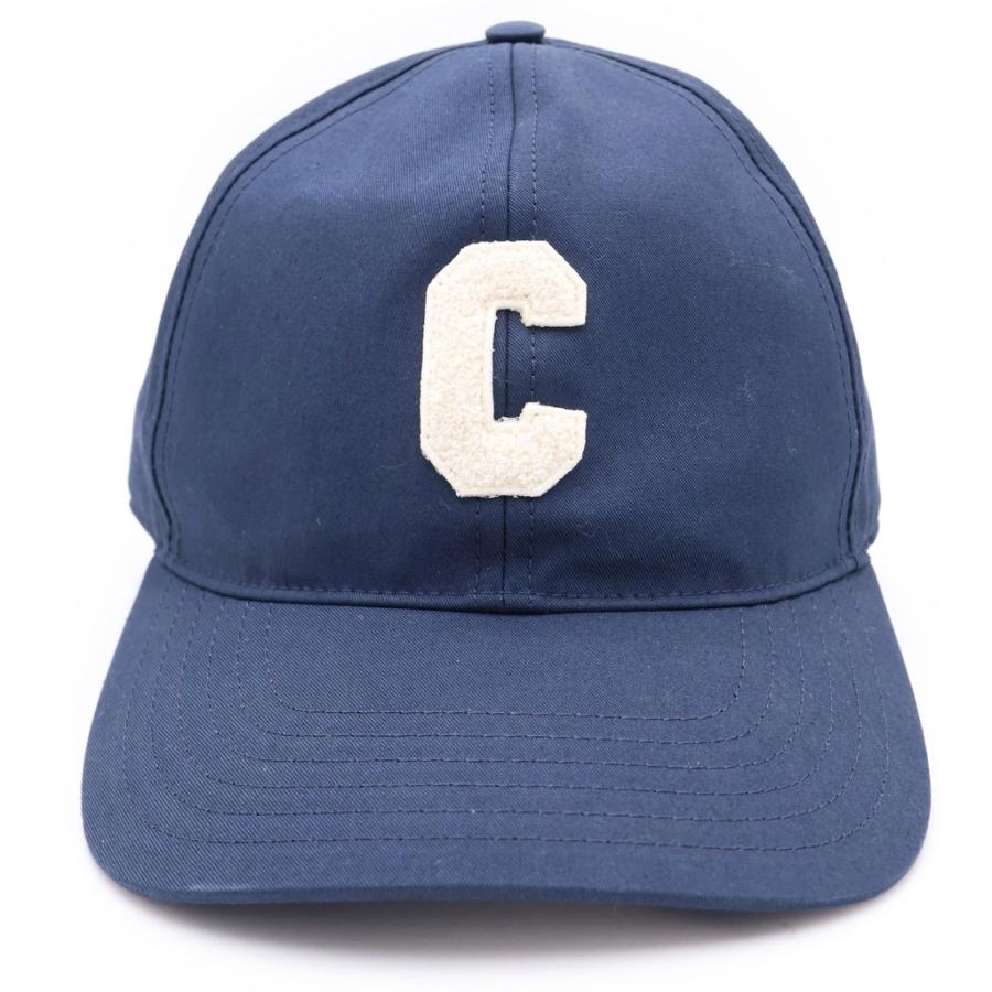 最終価格 CELINE Ｍサイズ キャップ CELINE（セリーヌ） イニシャルベースボールキャップ ネイビー #M
