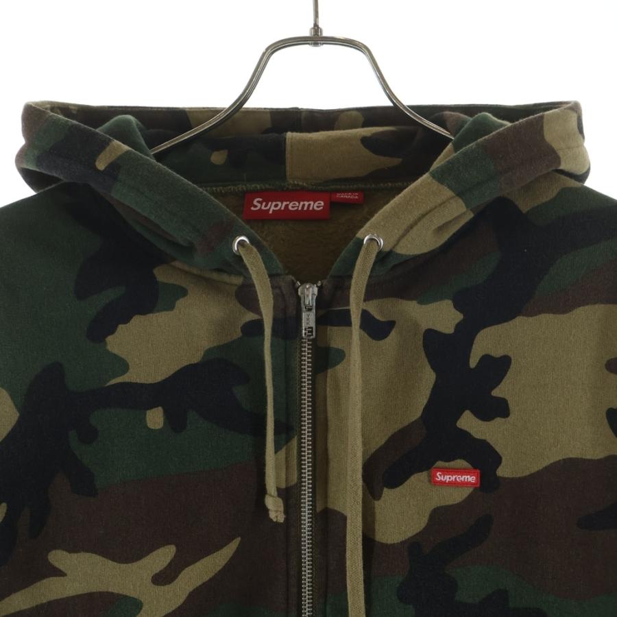 【極美品】シュプリーム スモールボックスロゴ ジップパーカー 迷彩 M Supreme（シュプリーム） スモールボックスロゴ ジップパーカー カモ柄