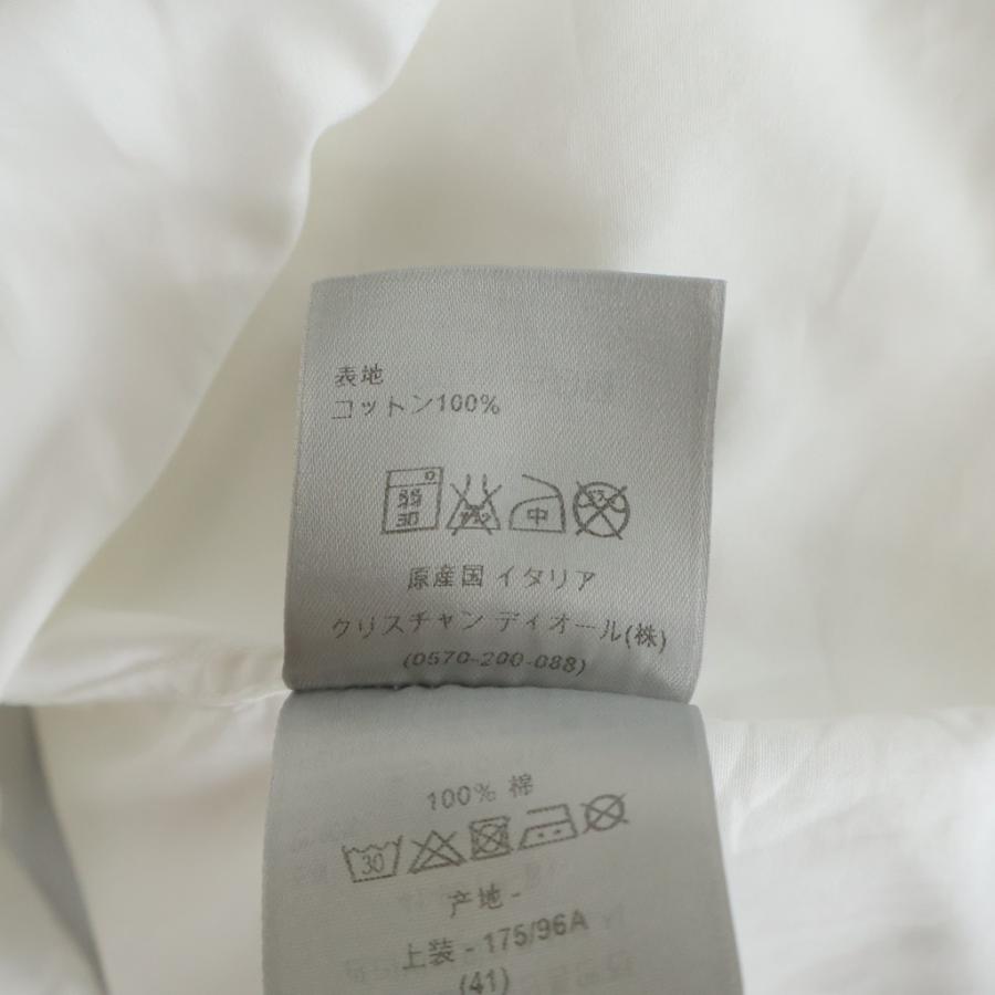 Dior HOMME ディオールオム bee刺繍 長袖シャツ ホワイト #41 : BRING