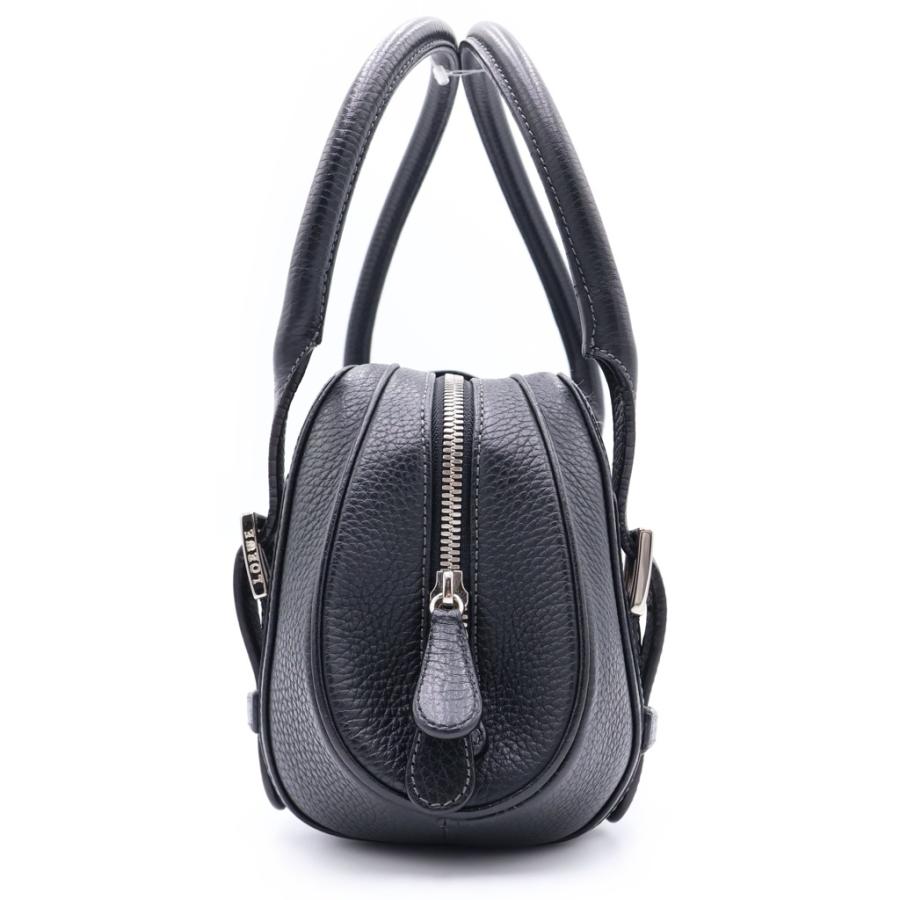 LOEWE（ロエベ） センダ ハンドバッグ ブラック レザー シルバー金具
