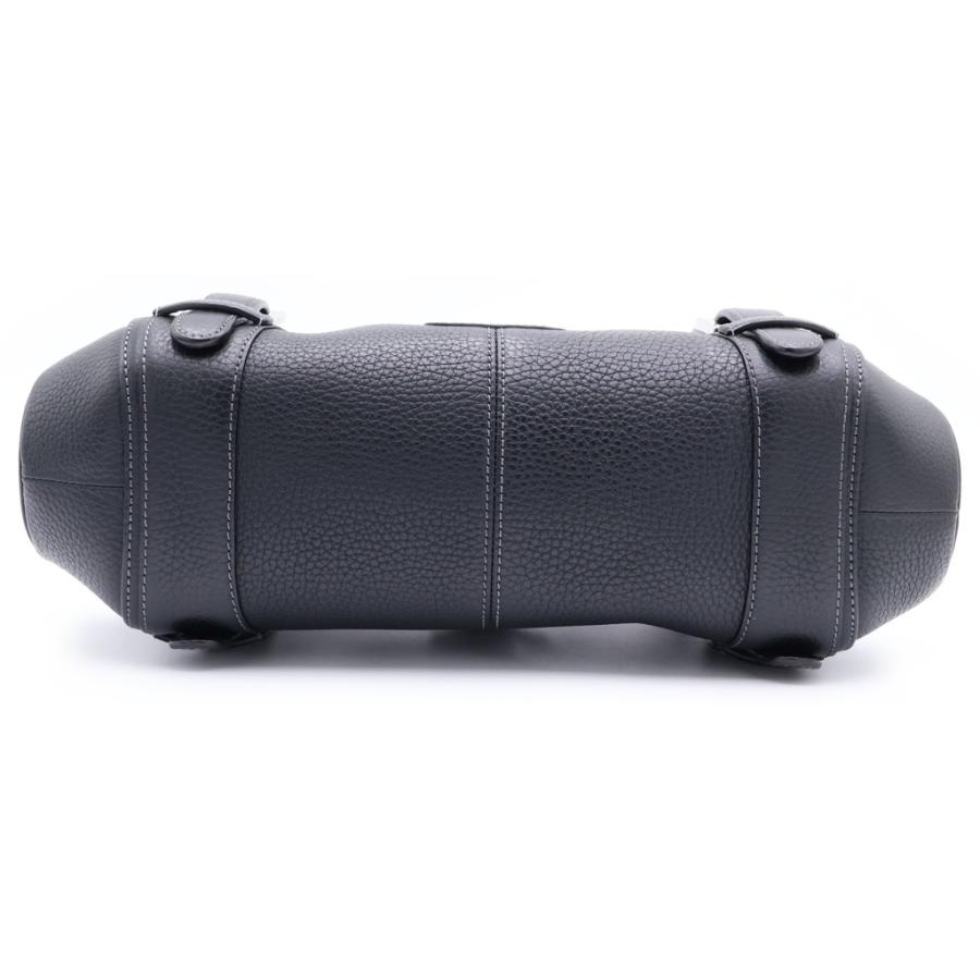 LOEWE（ロエベ） センダ ハンドバッグ ブラック レザー シルバー金具