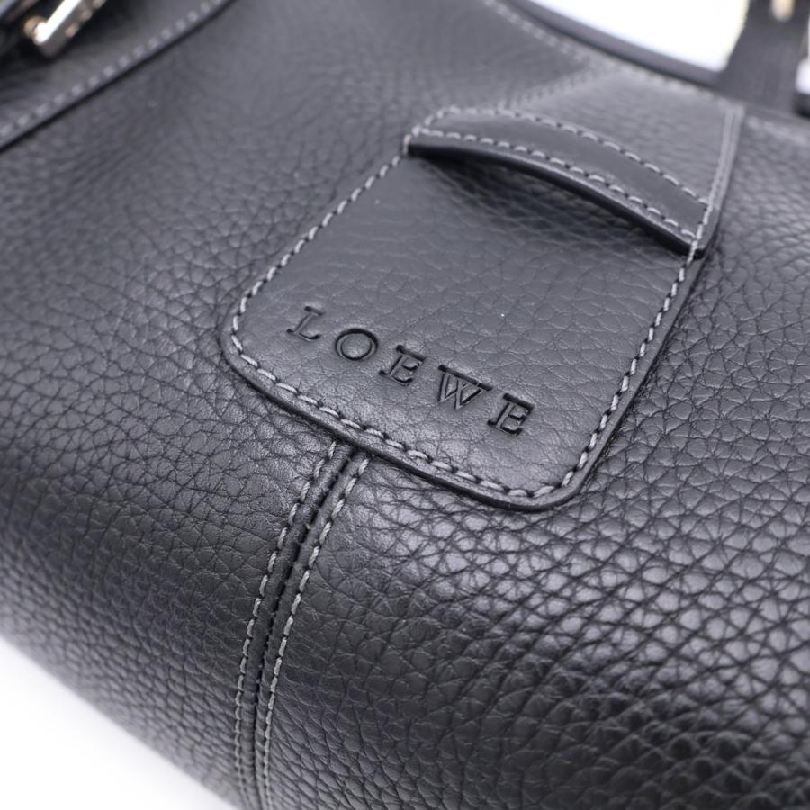 LOEWE（ロエベ） センダ ハンドバッグ ブラック レザー シルバー金具