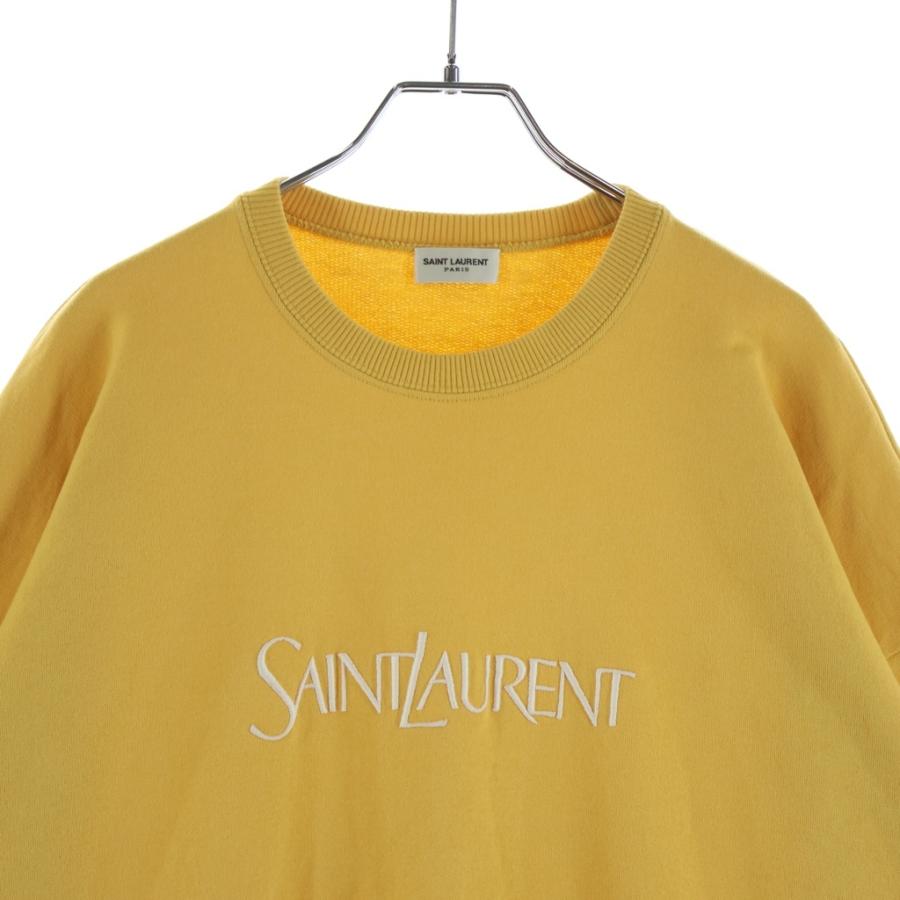 SAINT LAURENT PARIS (サンローランパリ) フロントロゴ クルーネック