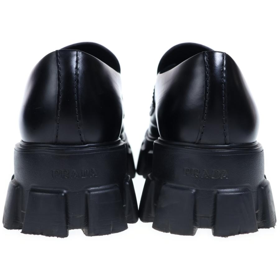 PRADA（プラダ） モノリス トライアングルロゴプレート レザー 厚底