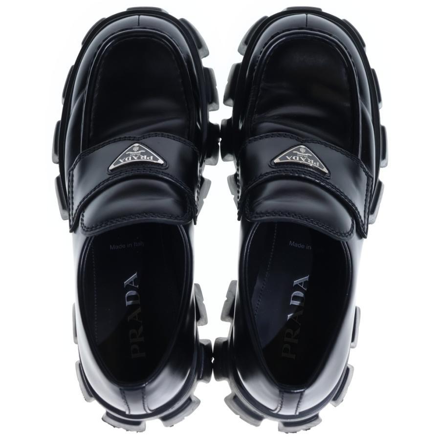 PRADA（プラダ） モノリス トライアングルロゴプレート レザー 厚底