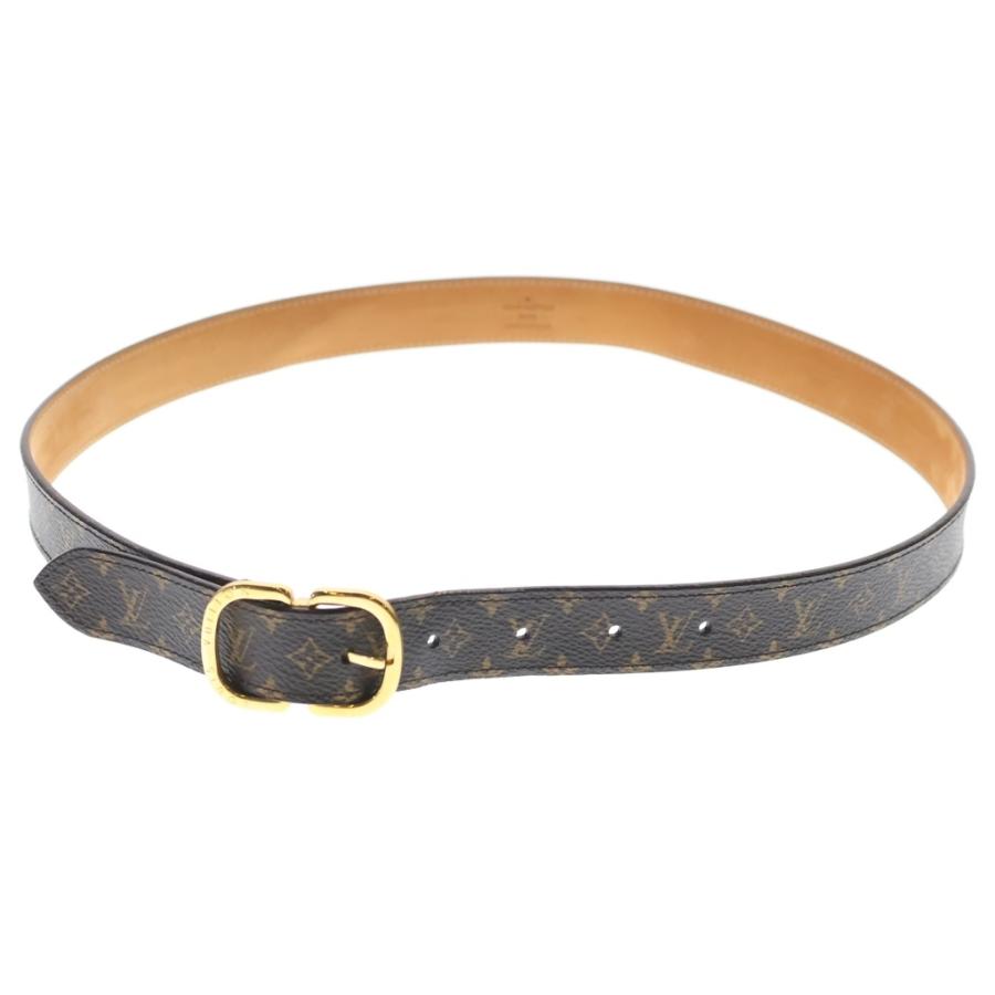 【良品】ルイ・ヴィトン モノグラム ベルト サンチュール ブラウン レディース LOUIS VUITTON（ルイ・ヴィトン） モノグラム サンチュール レザー