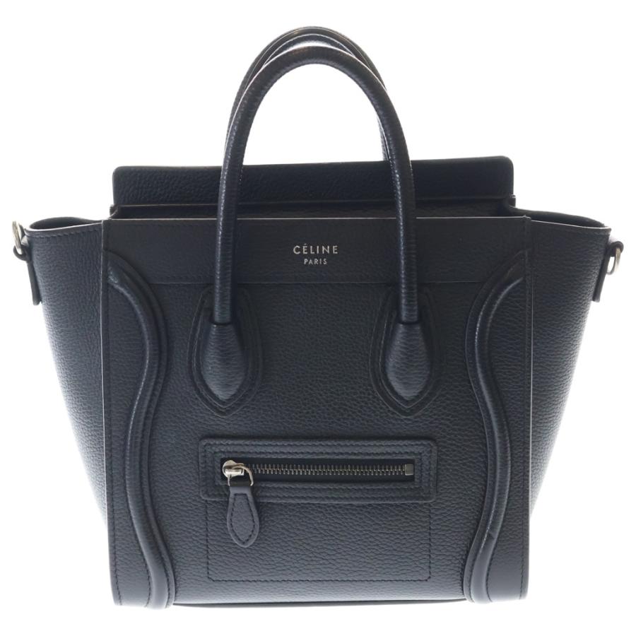 【美品】セリーヌ 2way ラゲージ ナノ ハンドバッグ ショルダーバッグ CELINE（セリーヌ） ラゲージ ナノ 2WAYバッグ ハンドバッグ