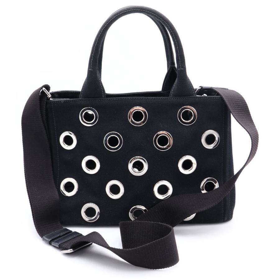 PRADA（プラダ） カナパ パンチング 2WAYハンドバッグ ショルダー