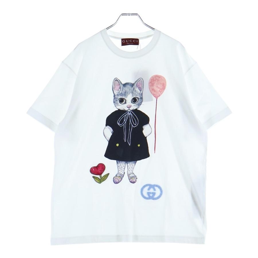 な*ー様 日本限定 GUCCI グッチ　ヒグチユウココラボ コットン　Tシャツ GUCCI（グッチ） ヒグチユウコ Tシャツ コットンジャージー ホワイト