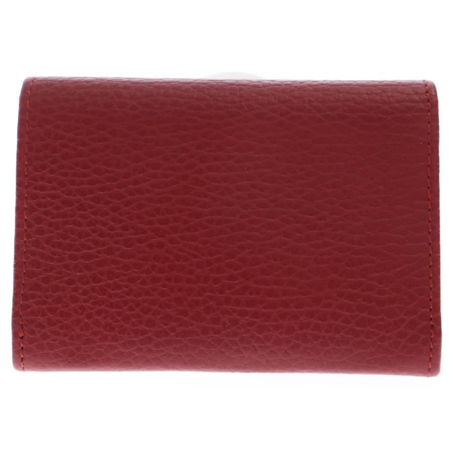 GUCCI（グッチ） GGマーモント カードケース レッド レザー 名刺入れ