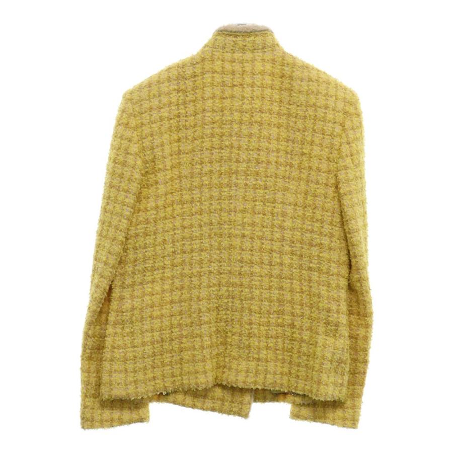 CHANEL シャネル ツイードジャケット ココマークボタン イエロー CHANEL シャネル ツイードジャケット ココマークボタン イエロー