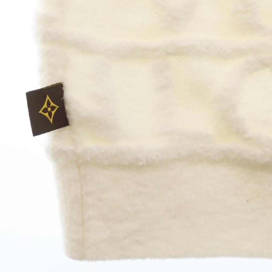 LOUIS VUITTON ルイヴィトン 21AW ロゴ パイル地半袖Tシャツ ホワイト 