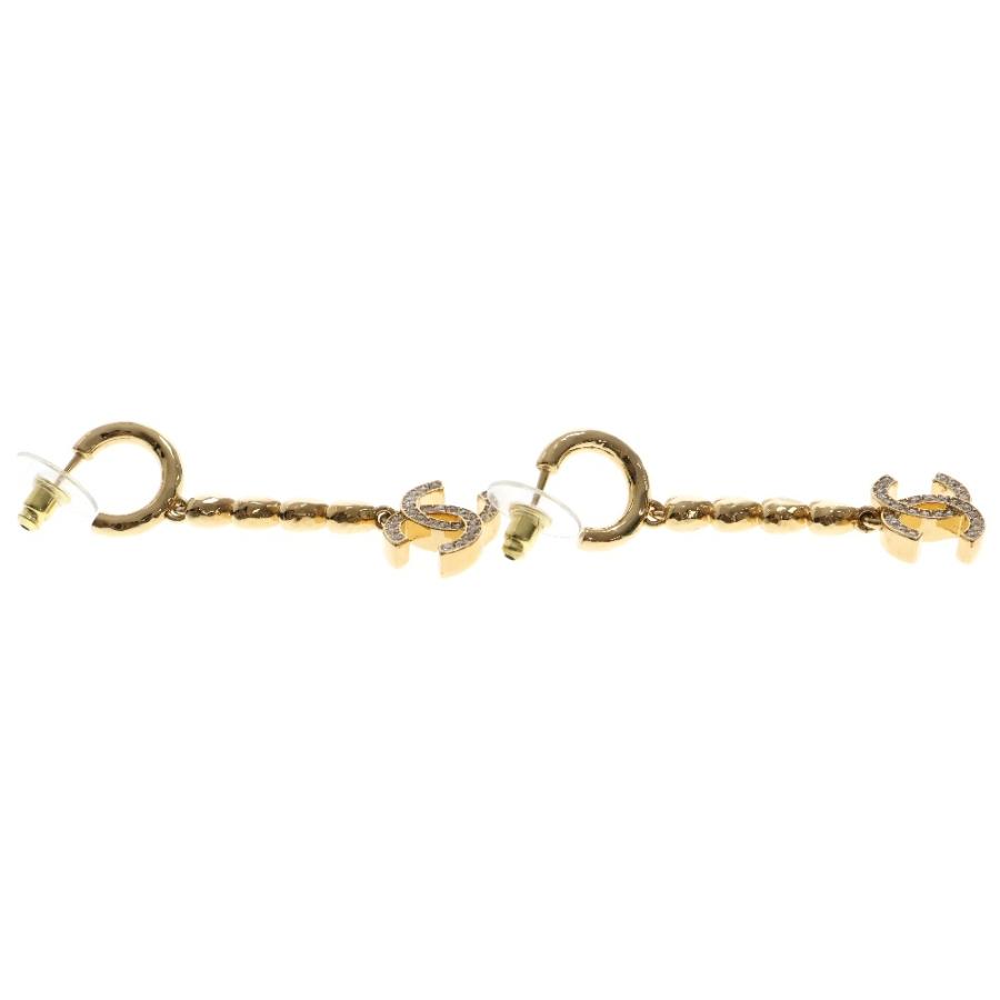 CHANEL（シャネル） ココマーク ハート ラインストーン ピアス GP