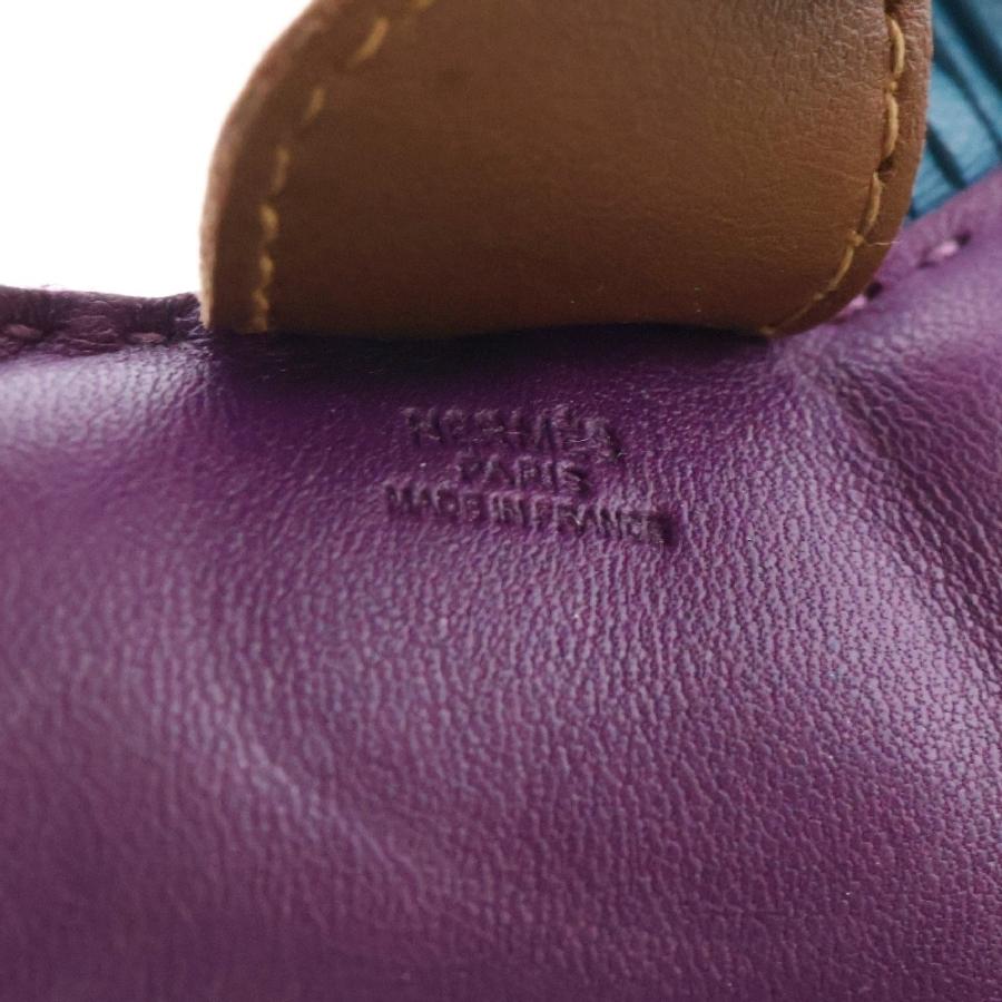 【極稀少】HERMES ロデオPM バッグチャーム ネイビー パープル ブラウン HERMES エルメス ロデオチャームPM バッグチャーム パープル