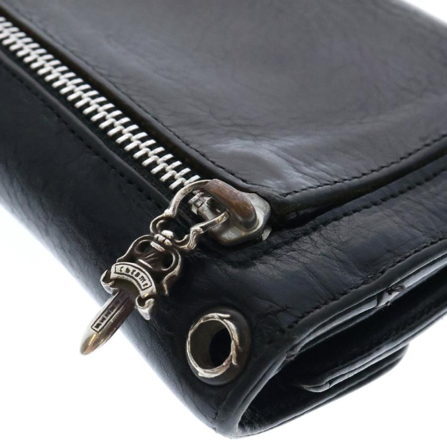 CHROME HEARTS（クロムハーツ） WAVE ウェーブ レザーウォレット 財布