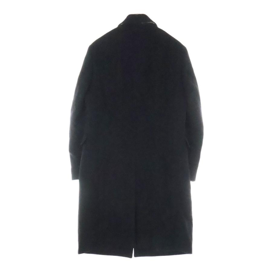 Burberry 黒 ウールコート ミッドレングス ウール カーコート (ブラック／スナッグ