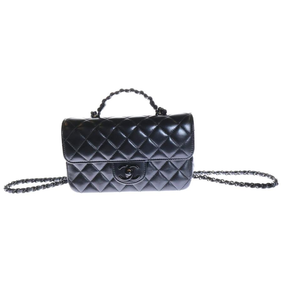 CHANEL（シャネル） マトラッセ20 トップハンドル ソーブラック