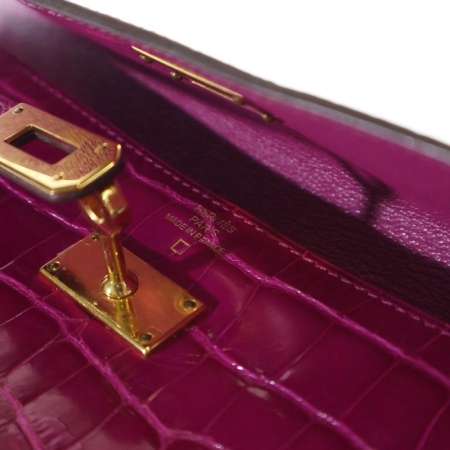 超希少】エルメス ケリーウォレット アリゲーター A刻 ローズ