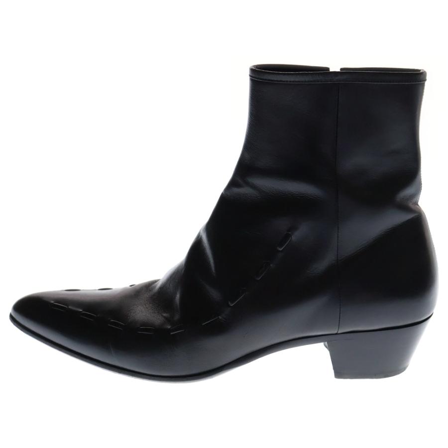 Yves Saint Laurent YVES SAINT LAURENT イヴサンローラン レザー装飾 