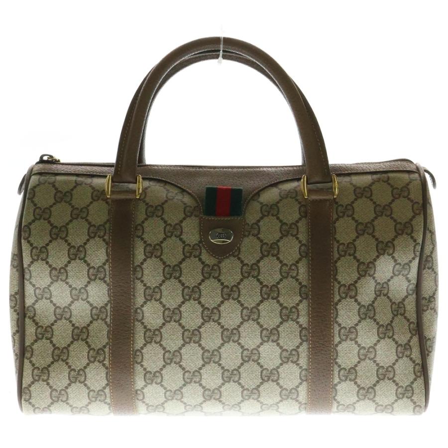 GUCCI グッチ ミニボストンバック ハンドバッグ ブラウン