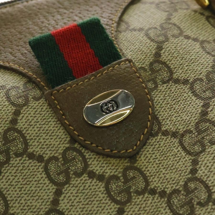 GUCCI グッチ ミニボストンバック ハンドバッグ ブラウン