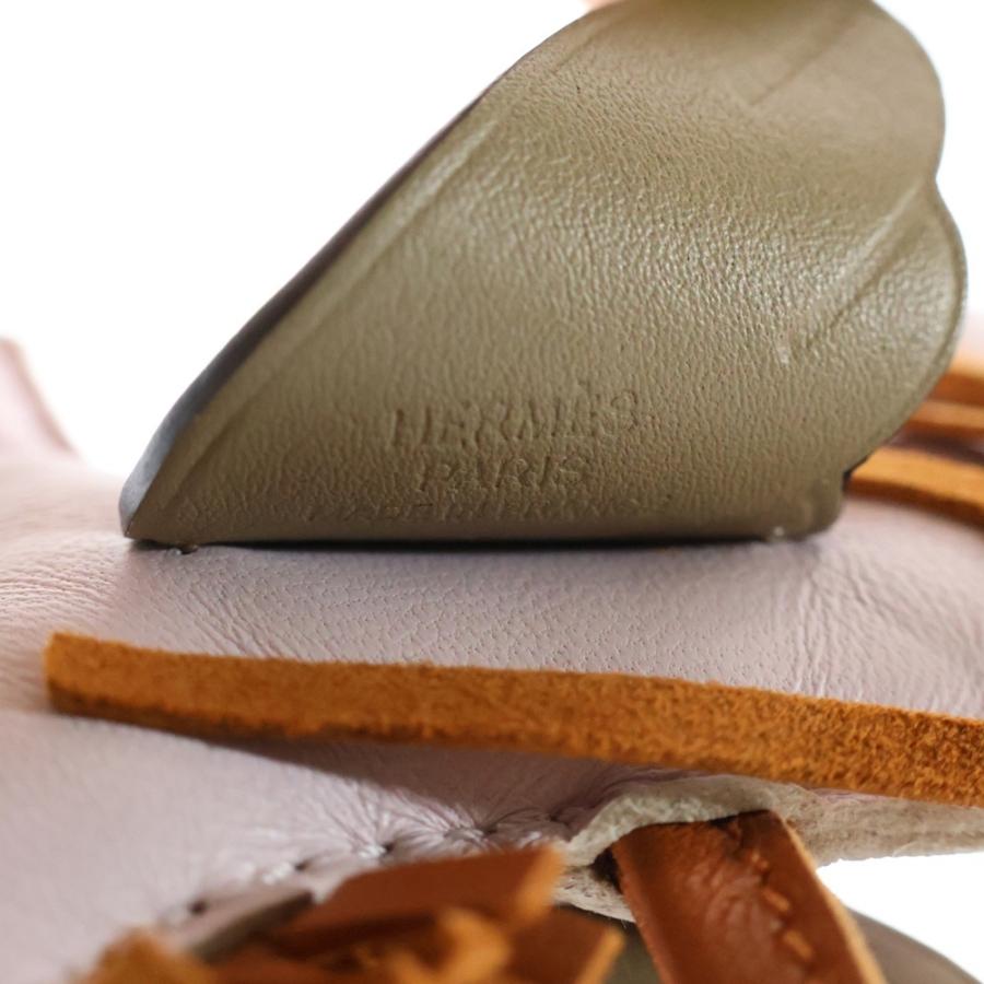 HERMES エルメス ロデオ ペガサスPM バッグチャーム ピンク×ブラウン  