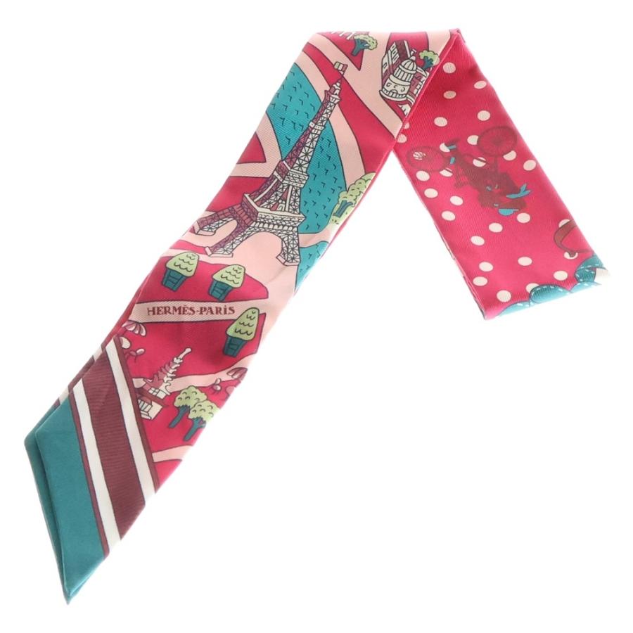 エルメス ツイリー ケリー・アンペルル ピンク コーラルピンクレッド スカーフ エルメス ツイリー ケリー・アンペルル ピンク コーラルピンクレッド