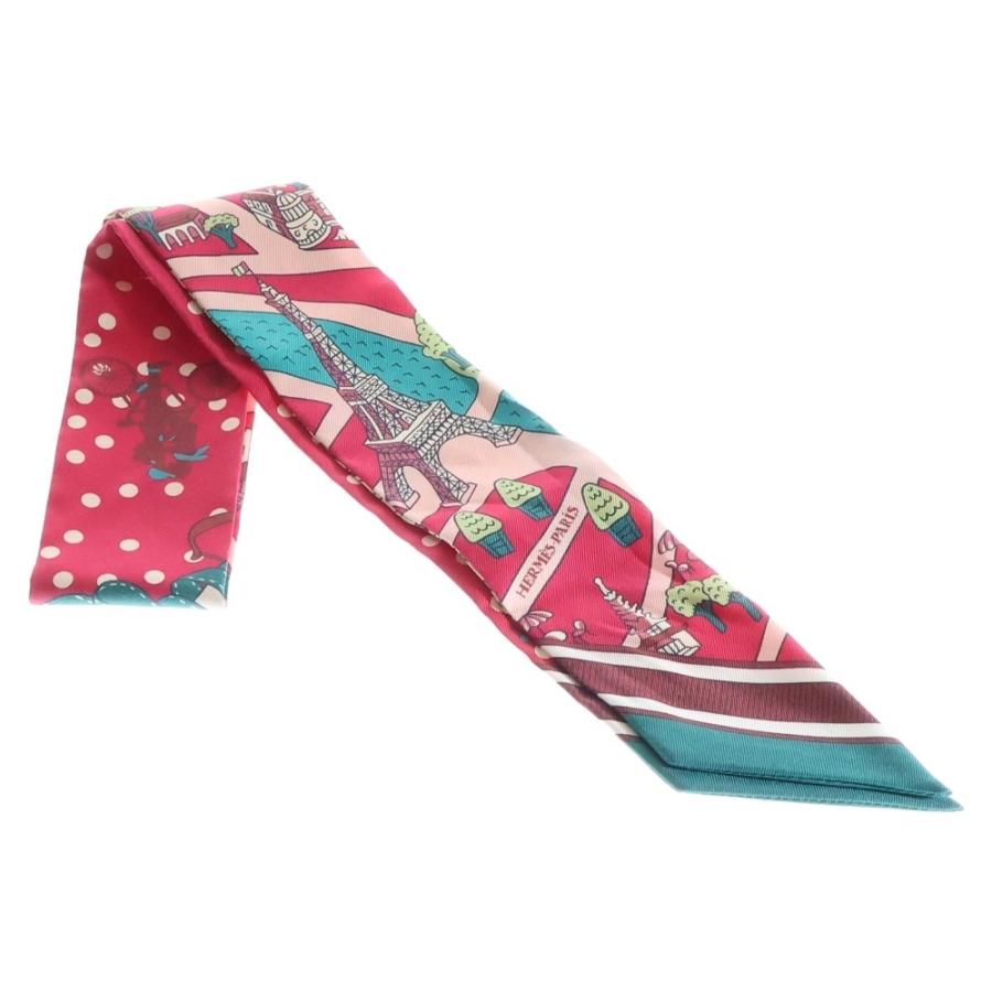 美品 エルメス ツイリー 馬と不死鳥05 ピンク系 美品 エルメス ツイリー 馬と不死鳥05 ピンク系 美品 エルメス