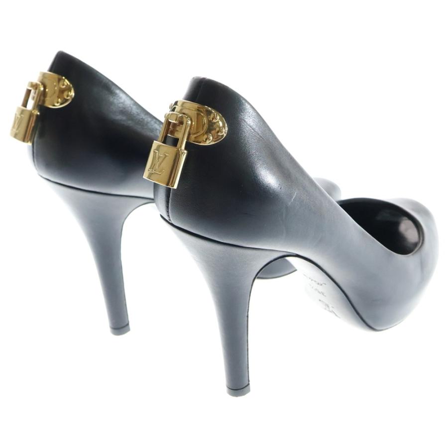 Louis Vuitton ブラックパンプス ゴールドロック付き 楽天市場】【8/1 P2倍】【本物保証】 箱付 超美品 ルイヴィトン LOUIS