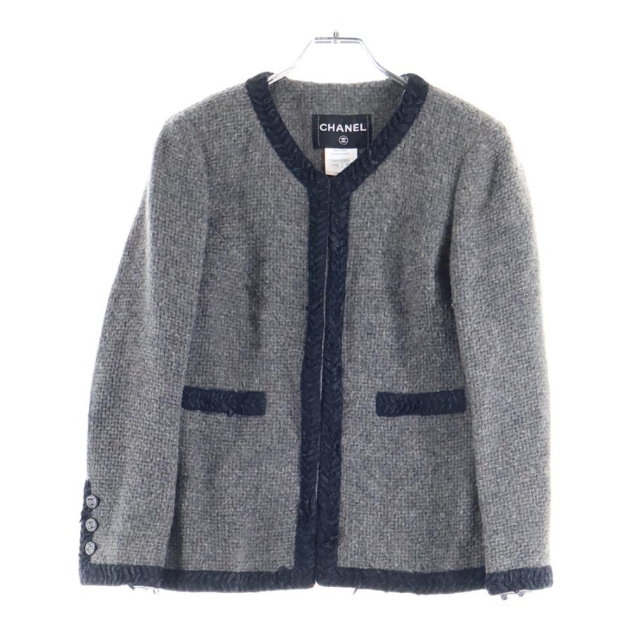 CHANEL（シャネル） ココマークボタン アルパカ カシミヤ ツイード 