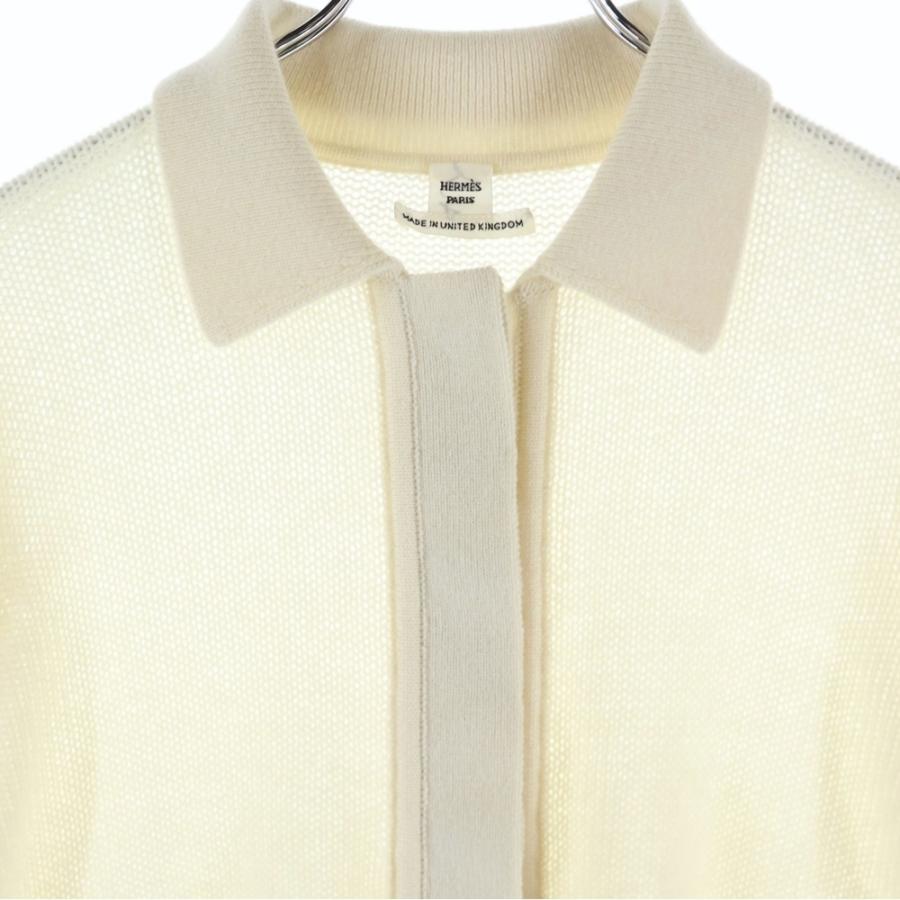 HERMES（エルメス） 25SS セリエ ロゴプレート 比翼ボタン カシミヤ