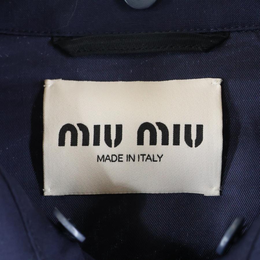 miu miu ミュウミュウ　新品同様　ネイビー フルジップ ジャケット miu miu ミュウミュウ 新品同様 ネイビー フルジップ ジャケット