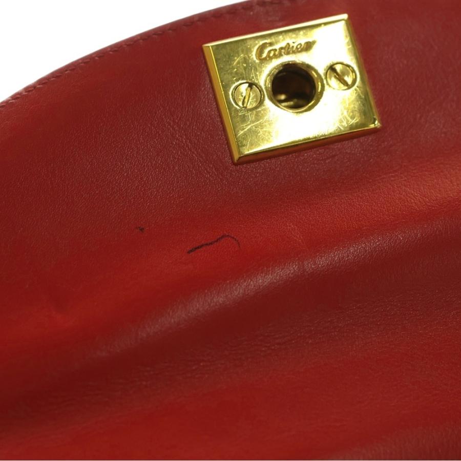 Cartier（カルティエ） パンテール レザー ハンドバッグ ゴールド金具