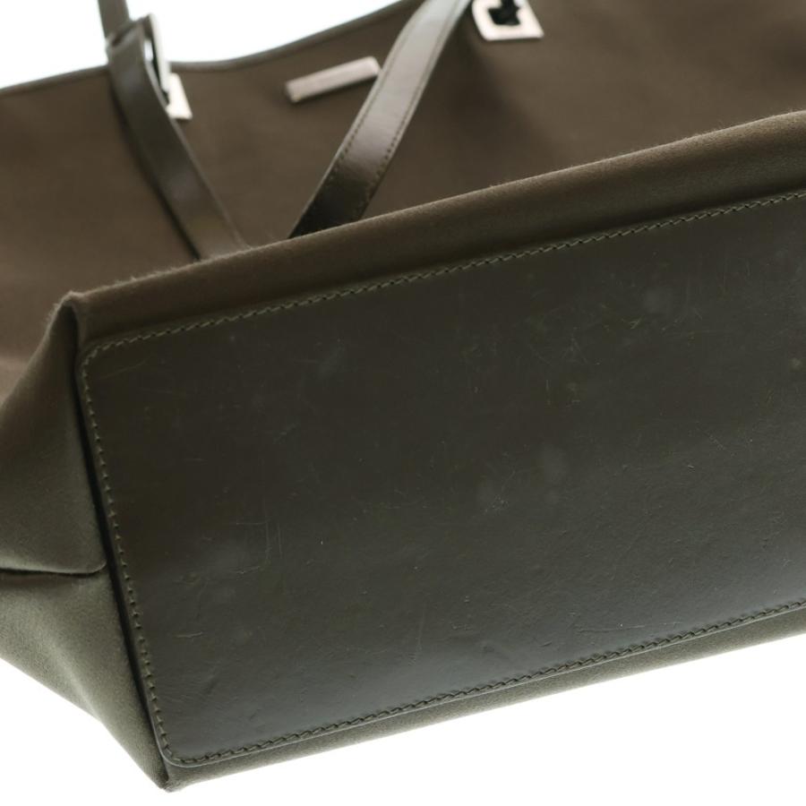 GUCCI グッチ ロゴレザー切替ナイロントートバッグ ハンドバッグ