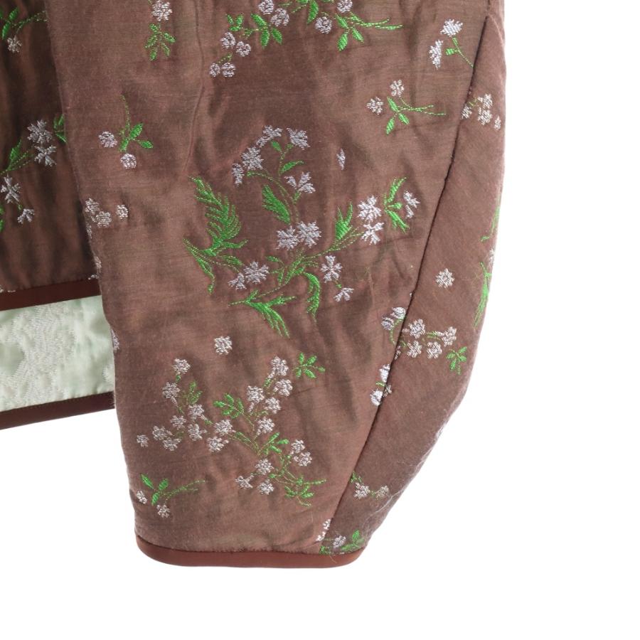 【Z様】mame kurogouchi マメクロゴウチ　フラワージャガードコート 20AW フローラルジャガードコート Floral Jacquard Coat 1 S パープル