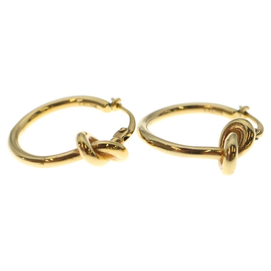 CELINE（セリーヌ） ノット フープピアス ゴールド GP : BRING Yahoo