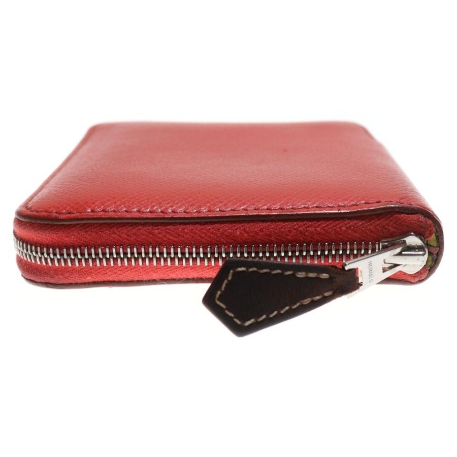 ★美品★エルメス アザップ シルクインコンパクト 折り財布 小銭入れ レッド 赤 HERMES（エルメス） アザップ シルクインコンパクト コインケース