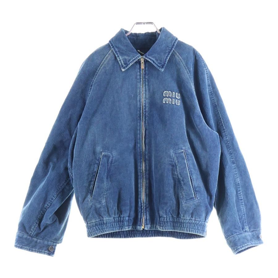 ミュウミュウ 24AW Washed corduroy blouson jacket ウォッシュ加工