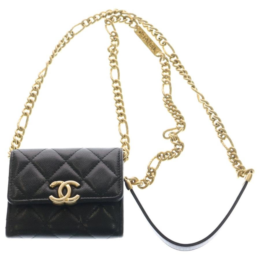 CHANEL（シャネル） マトラッセ ココマーク ミニ チェーンウォレット