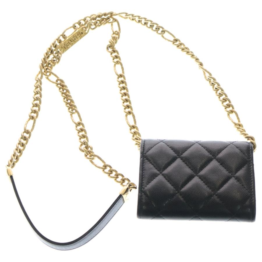 CHANEL（シャネル） マトラッセ ココマーク ミニ チェーンウォレット