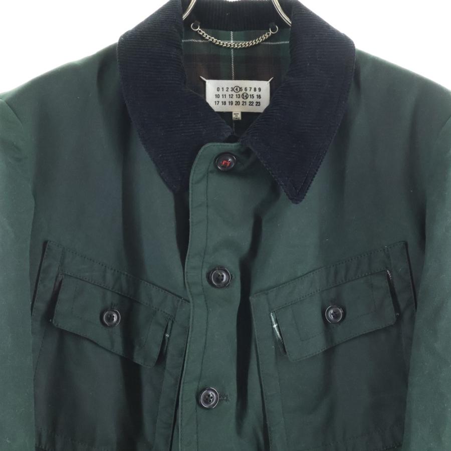 メゾンマルジェラ 22AW ワックスドコットン 裏地チェック柄 マルチ