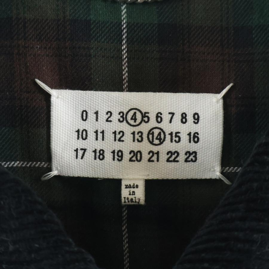 メゾンマルジェラ 22AW ワックスドコットン 裏地チェック柄 マルチ