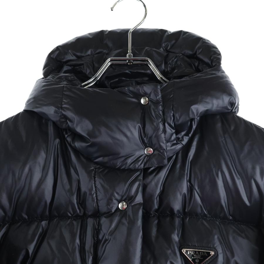 プラダ三角ロゴ　クロップド コンバーチブル ダウンジャケットベストPRADA36 2WAY☆】プラダ ショート ダウンジャケット ダウンベスト (PRADA