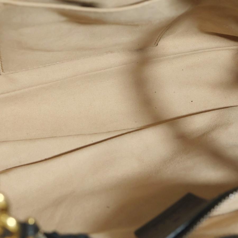 GUCCI グッチ GGマーモント チェーンショルダーバッグ ハンドバッグ ブラック レザー 443501 ゴールド金具_4