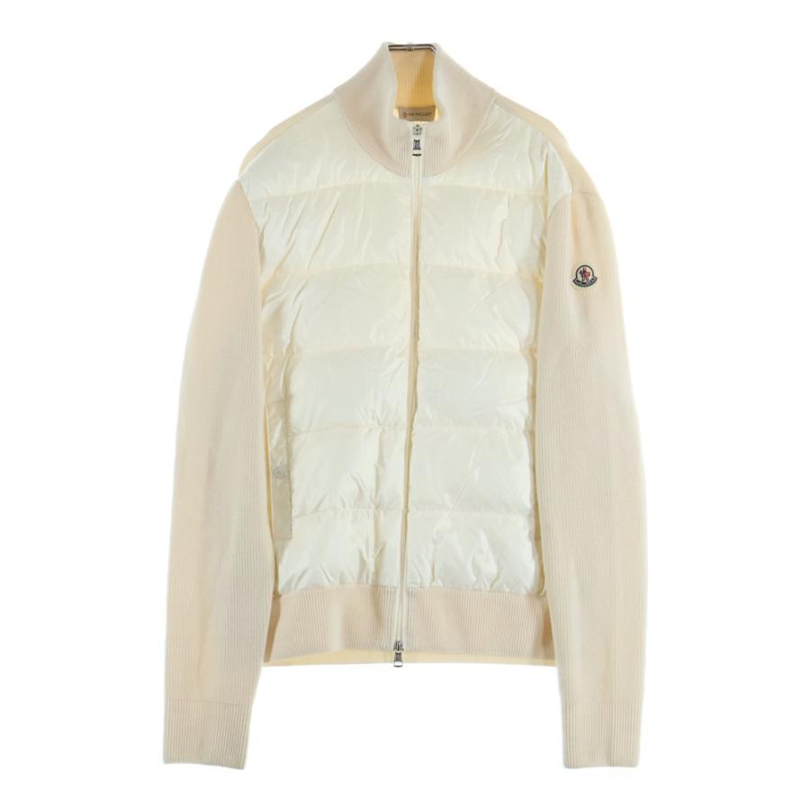 MONCLER（モンクレール） ワッペンロゴ ニット切り替え ハイネック