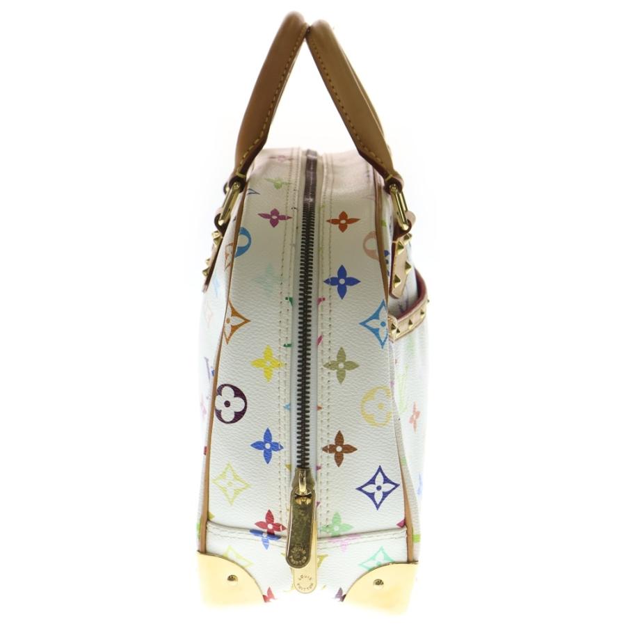 LOUIS VUITTON ルイヴィトン モノグラム マルチカラー トゥルーヴィル ブロン ハンドバッグ ホワイト レザー×PVC M92663 ゴールド金具_2