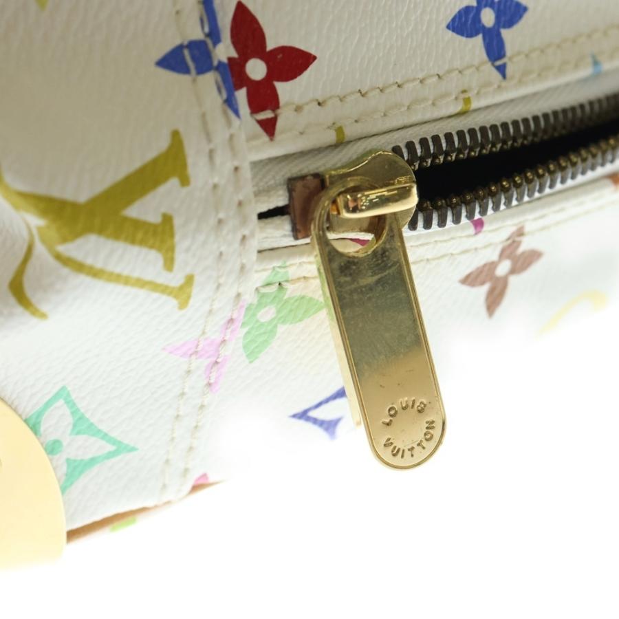 LOUIS VUITTON ルイヴィトン モノグラム マルチカラー トゥルーヴィル ブロン ハンドバッグ ホワイト レザー×PVC M92663 ゴールド金具_5