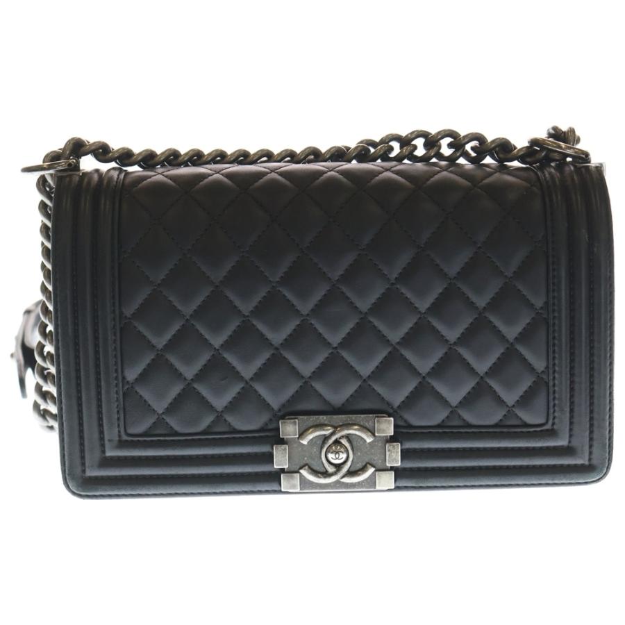 CHANEL（シャネル） ボーイシャネル ココマーク ラムスキン レザー 