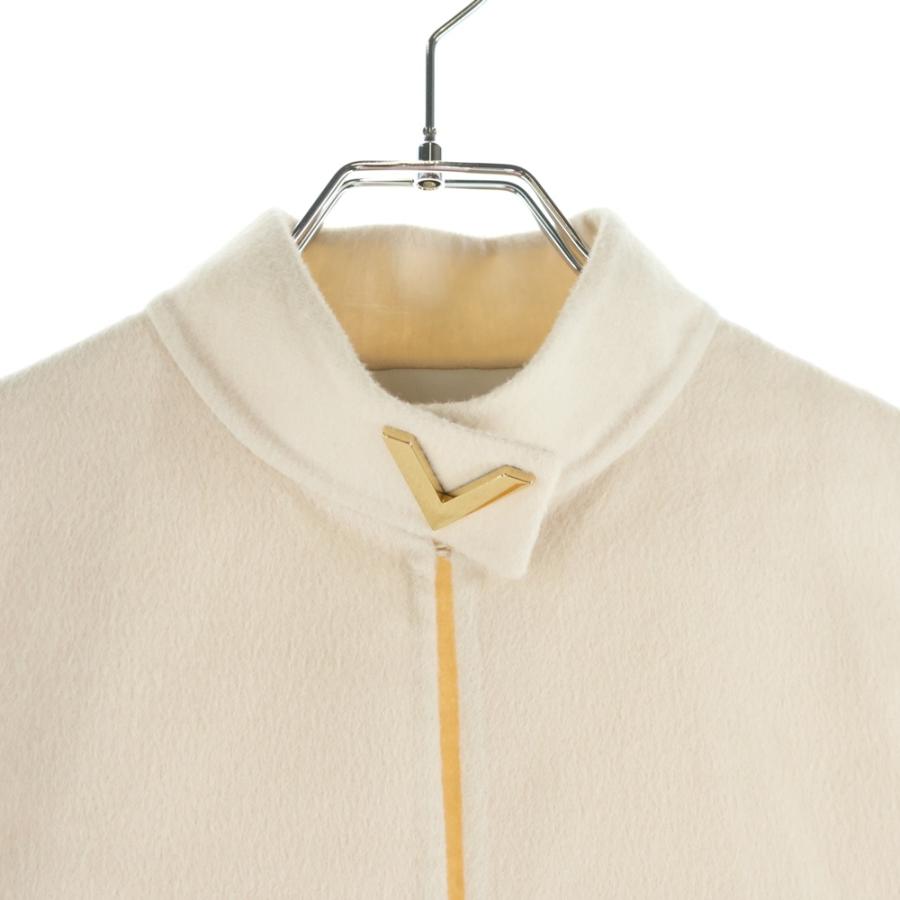 VALENTINO（ヴァレンティノ） Vロゴプレート アンゴラ混 ウール ケープ