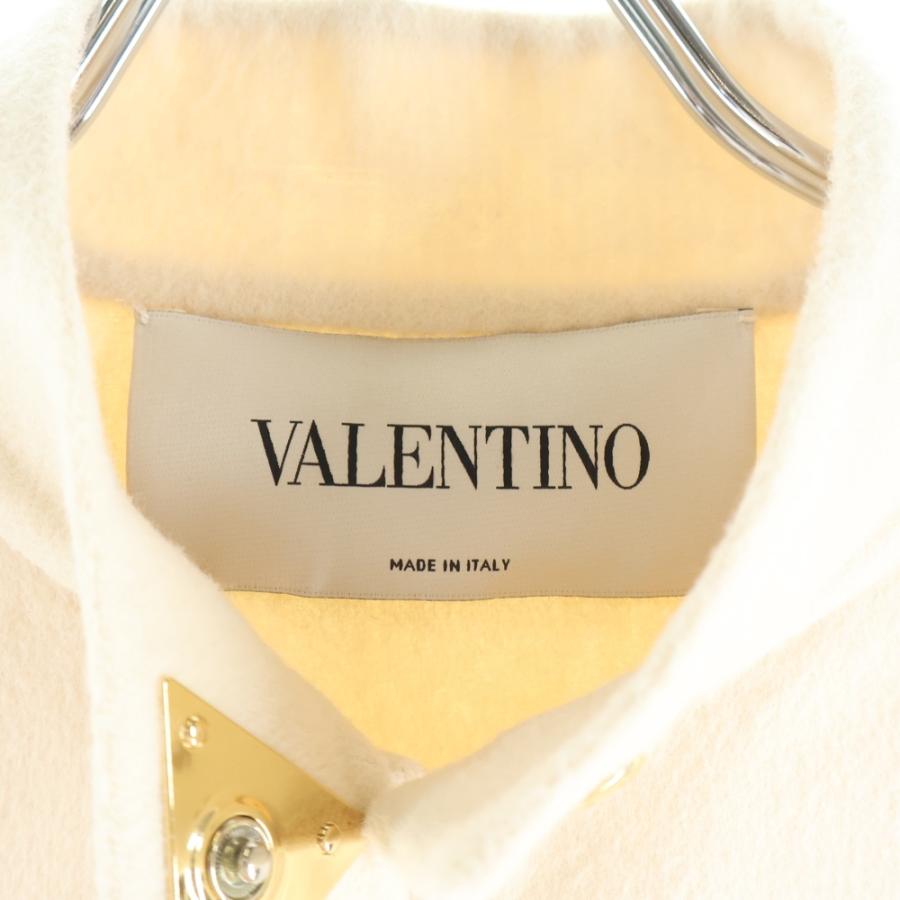 VALENTINO（ヴァレンティノ） Vロゴプレート アンゴラ混 ウール ケープ